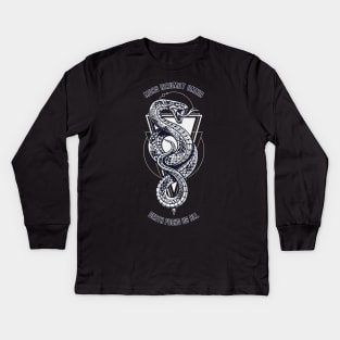 Mors Irrumat Omnia Ninth House Kids Long Sleeve T-Shirt